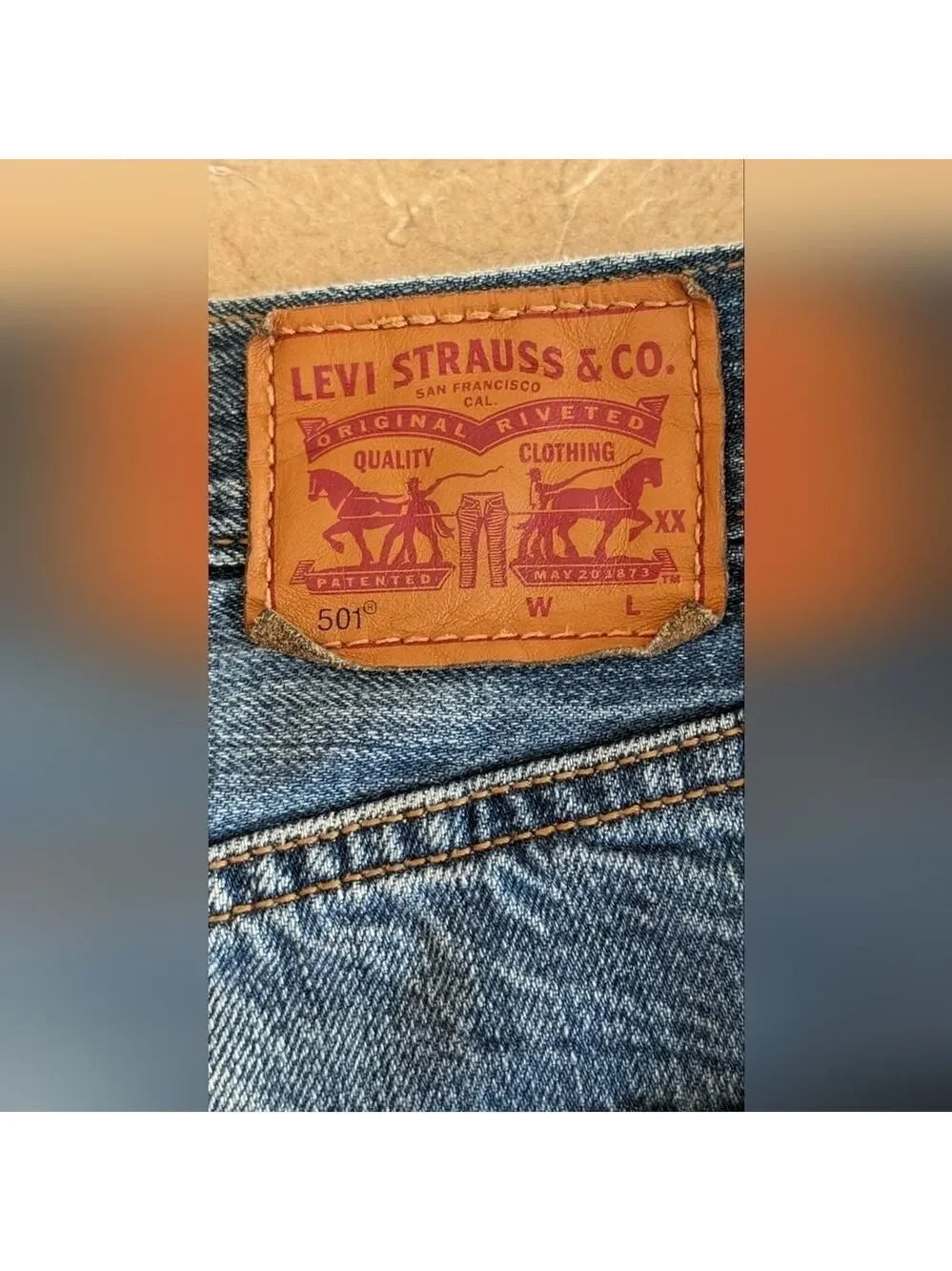 Levi's 501 Cut off Jean Shorts Size 26